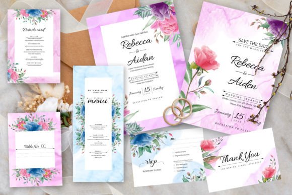 Elegant Floral Wedding Invitation Set: Your Guide to Romantic Watercolor Stationery Design