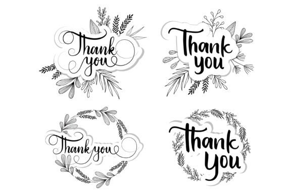 Elevate Your Gratitude with Floral Thank You Script Designs