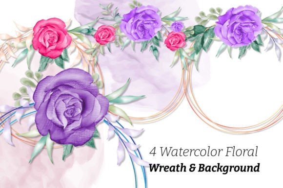 Evaluating Watercolor Floral Wreath Clipart Graphics for Your Creative Projects
