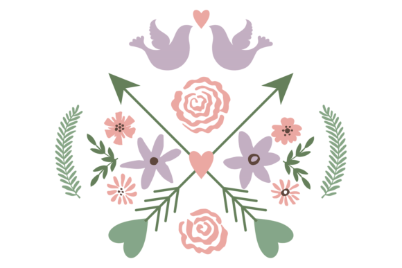 Floral Elements with Crossed Arrow: Understanding This Versatile Decorative Design Motif