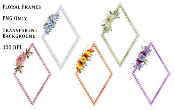Floral Frames Vol 13: A Versatile Digital Asset for Cards, Invitations, and Cover Designs