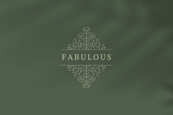 Floral Ornament Minimalist Logotype