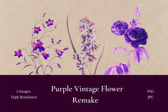 Purple Vintage Floral Remake: A Strategic Design Asset for Purpose-Driven Creatives and Professionals