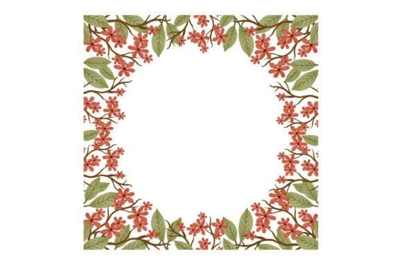 The Versatile Orange Floral Frame: Your All-in-One Creative Asset