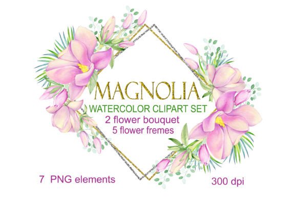 Understanding Magnolia Clipart Watercolor Floral Gold Sets for Creative Projects