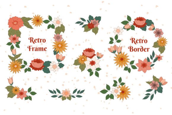 Vintage Floral Bouquets and Frame Collections