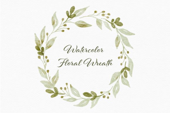 Watercolor Floral Wreath Round Frame PNG: From Download to Finished Project